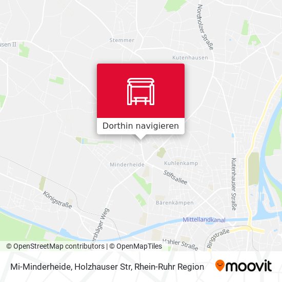 Mi-Minderheide, Holzhauser Str Karte