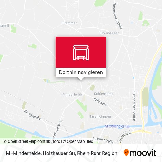 Mi-Minderheide, Holzhauser Str Karte