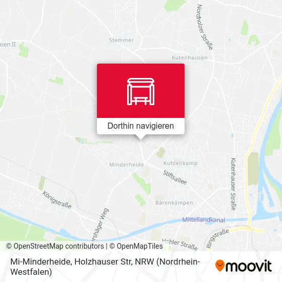 Mi-Minderheide, Holzhauser Str Karte