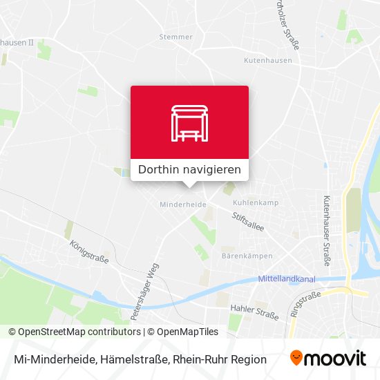 Mi-Minderheide, Hämelstraße Karte