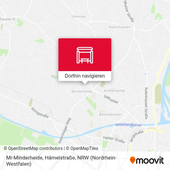 Mi-Minderheide, Hämelstraße Karte