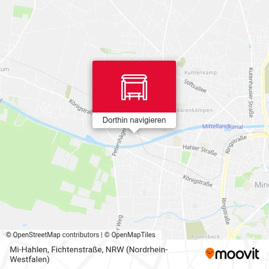 Mi-Hahlen, Fichtenstraße Karte