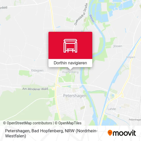 Petershagen, Bad Hopfenberg Karte