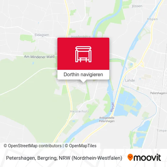 Petershagen, Bergring Karte