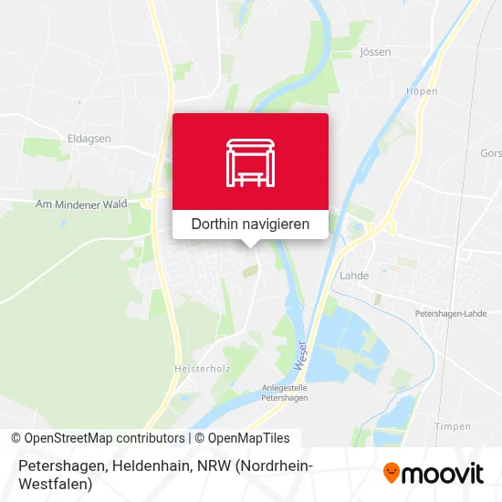 Petershagen, Heldenhain Karte