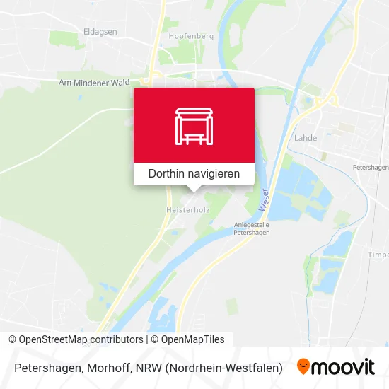 Petershagen, Morhoff Karte