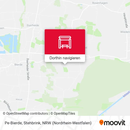 Pe-Bierde, Stehbrink Karte