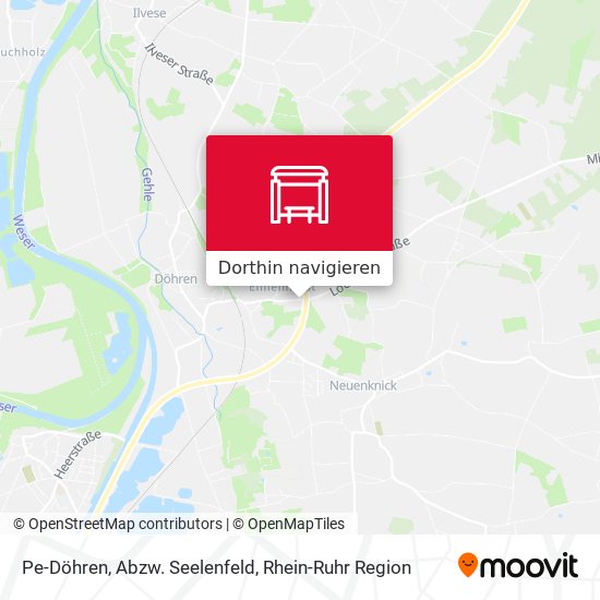 Pe-Döhren, Abzw. Seelenfeld Karte