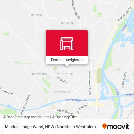 Minden, Lange Wand Karte