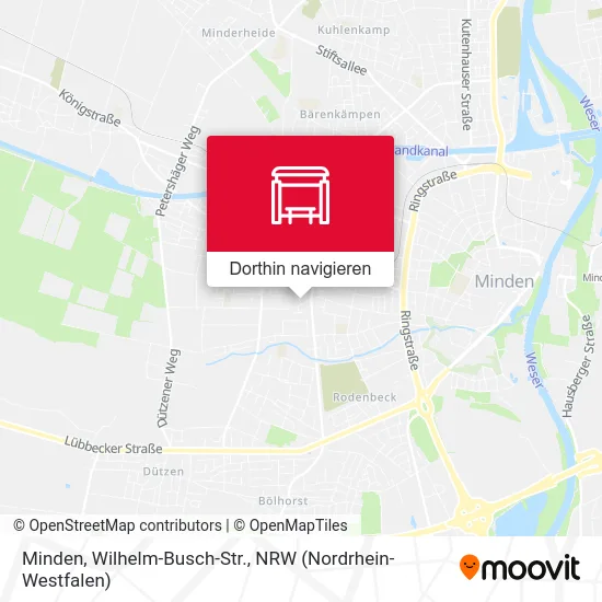 Minden, Wilhelm-Busch-Str. Karte