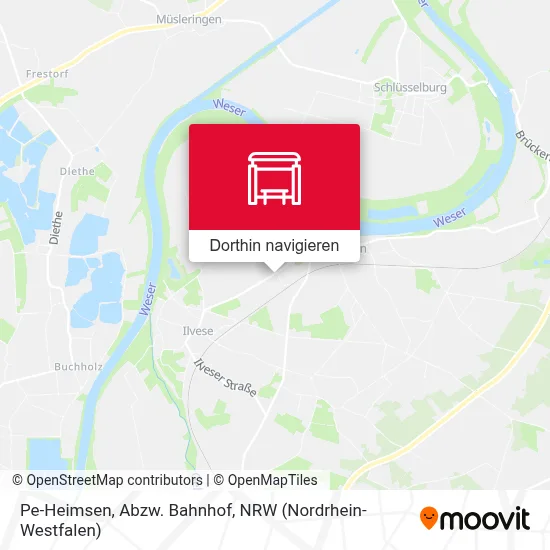 Pe-Heimsen, Abzw. Bahnhof Karte