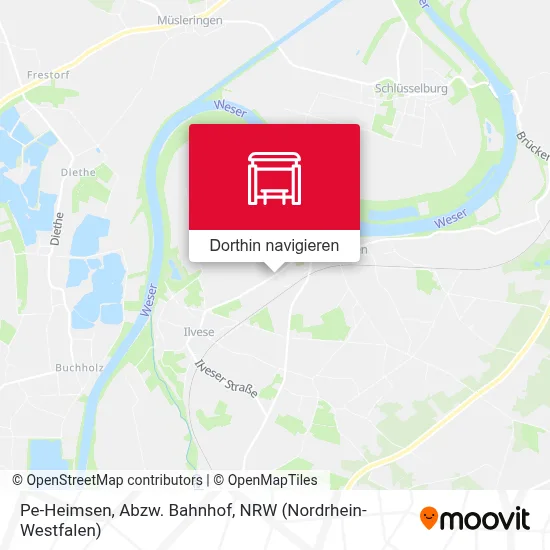 Pe-Heimsen, Abzw. Bahnhof Karte