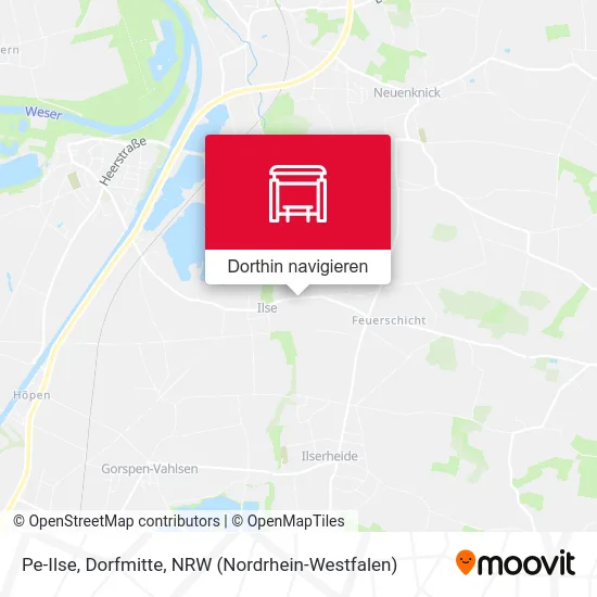 Pe-Ilse, Dorfmitte Karte