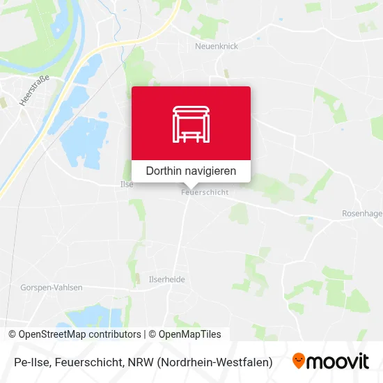 Pe-Ilse, Feuerschicht Karte