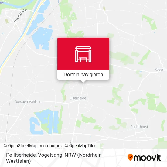Pe-Ilserheide, Vogelsang Karte