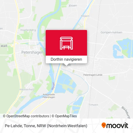 Pe-Lahde, Tonne Karte