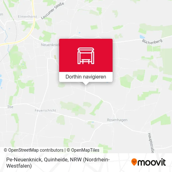 Pe-Neuenknick, Quinheide Karte