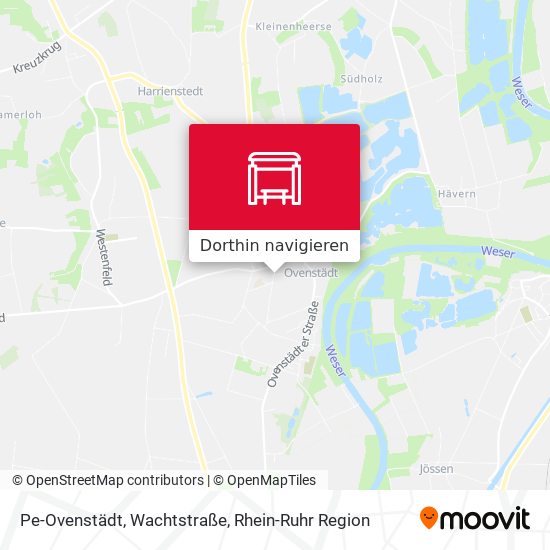 Pe-Ovenstädt, Wachtstraße Karte