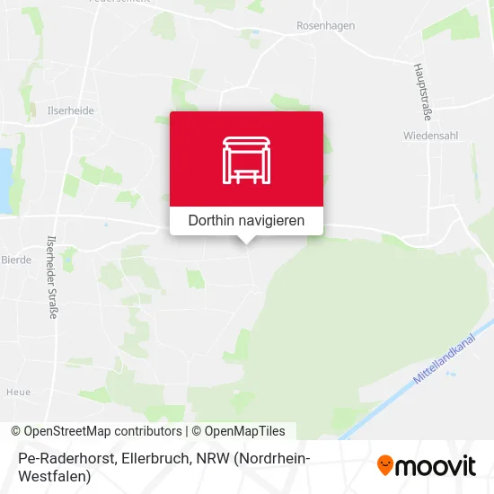 Pe-Raderhorst, Ellerbruch Karte