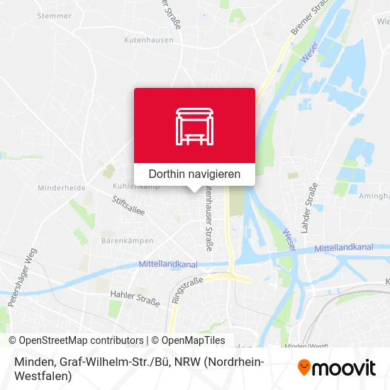 Minden, Graf-Wilhelm-Str./Bü Karte