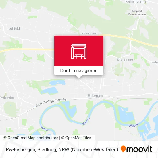 Pw-Eisbergen, Siedlung Karte