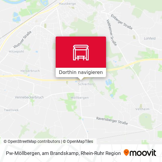 Pw-Möllbergen, am Brandskamp Karte