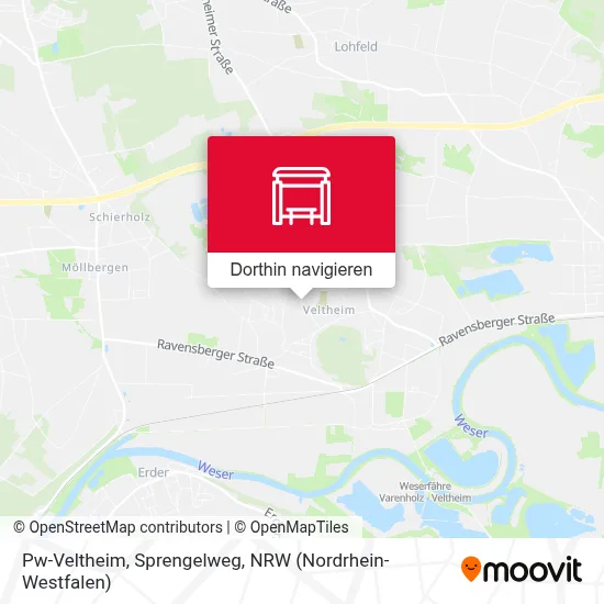 Pw-Veltheim, Sprengelweg Karte