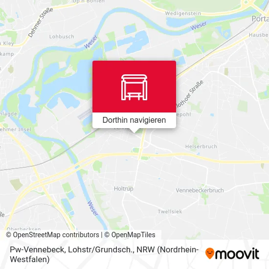 Pw-Vennebeck, Lohstr/Grundsch. Karte