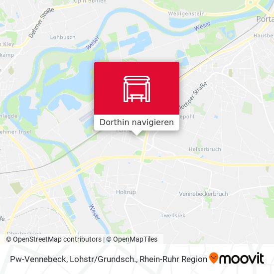 Pw-Vennebeck, Lohstr/Grundsch. Karte