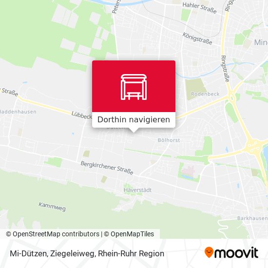 Mi-Dützen, Ziegeleiweg Karte