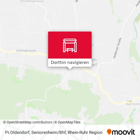 Pr.Oldendorf, Seniorenheim/Bhf Karte