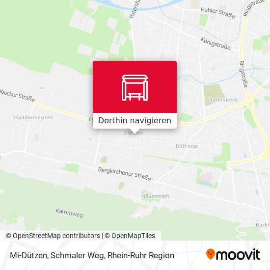 Mi-Dützen, Schmaler Weg Karte