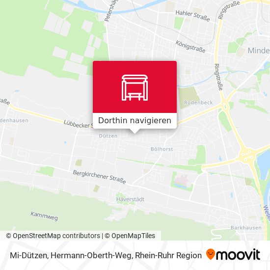 Mi-Dützen, Hermann-Oberth-Weg Karte