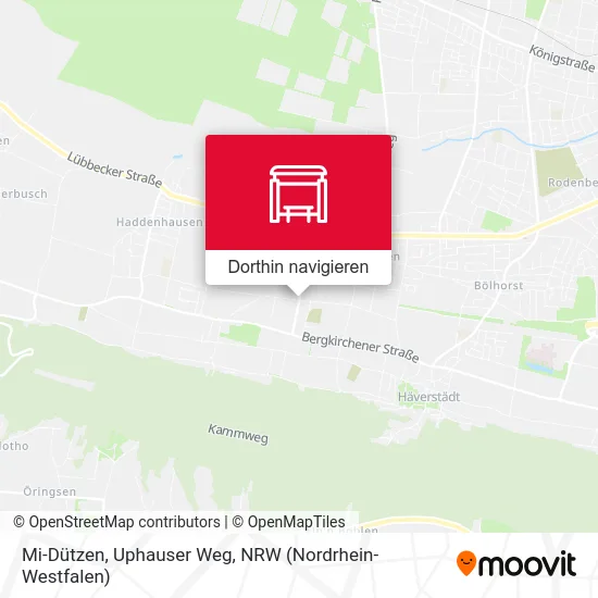 Mi-Dützen, Uphauser Weg Karte