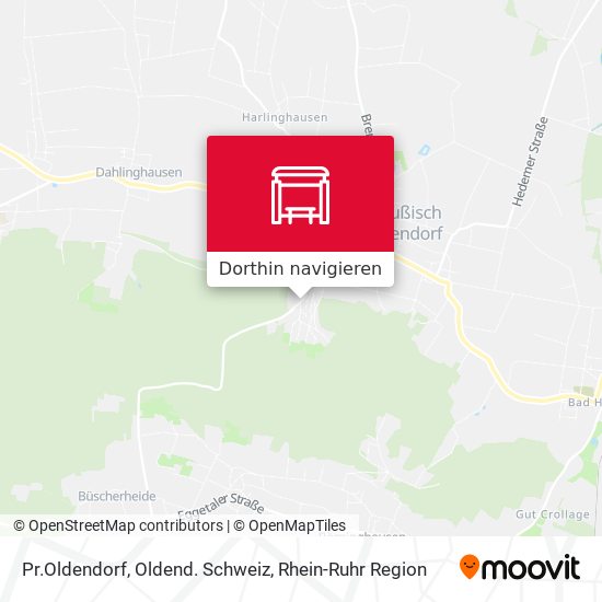 Pr.Oldendorf, Oldend. Schweiz Karte
