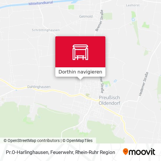 Pr.O-Harlinghausen, Feuerwehr Karte