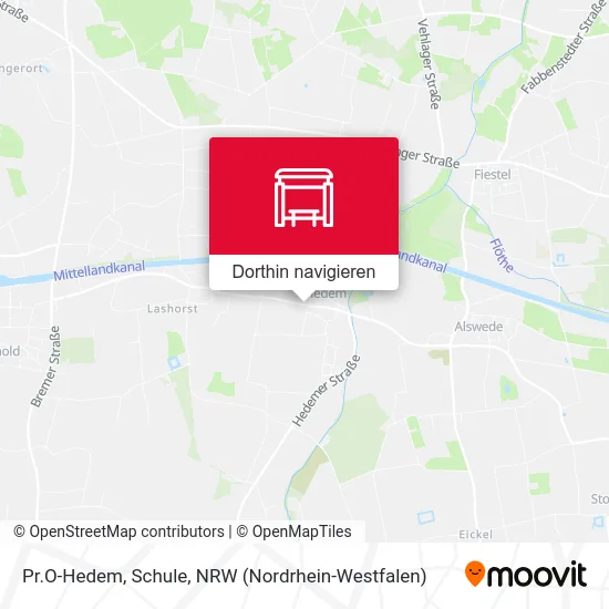 Pr.O-Hedem, Schule Karte