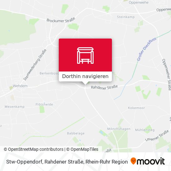Stw-Oppendorf, Rahdener Straße Karte