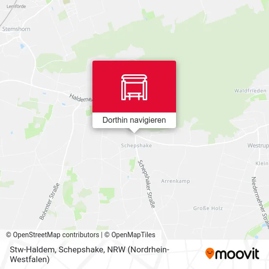 Stw-Haldem, Schepshake Karte