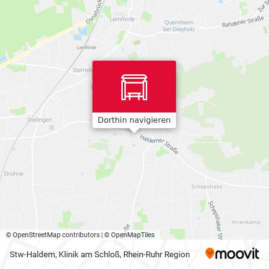 Stw-Haldem, Klinik am Schloß Karte