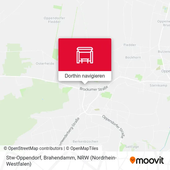 Stw-Oppendorf, Brahendamm Karte