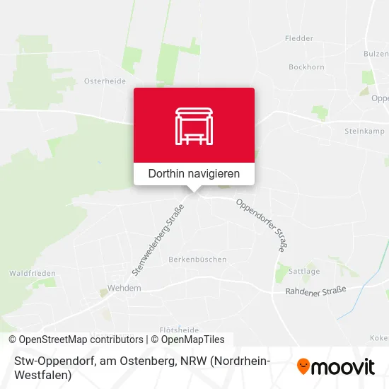 Stw-Oppendorf, am Ostenberg Karte
