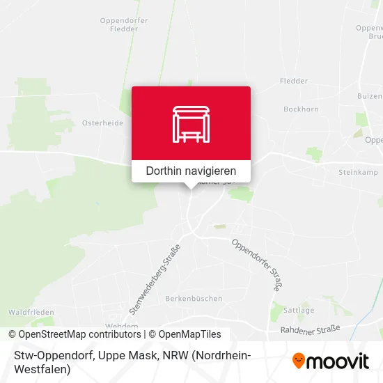 Stw-Oppendorf, Uppe Mask Karte