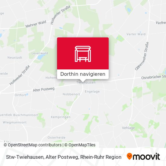 Stw-Twiehausen, Alter Postweg Karte