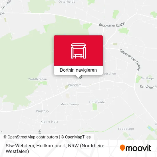 Stw-Wehdem, Heitkampsort Karte