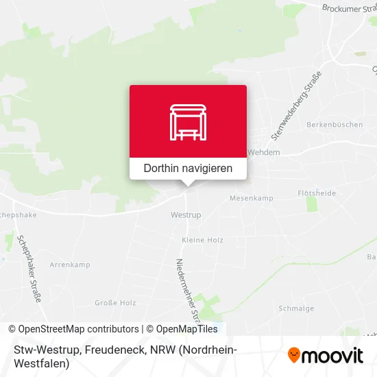 Stw-Westrup, Freudeneck Karte