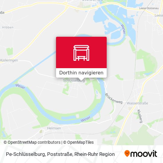 Pe-Schlüsselburg, Poststraße Karte