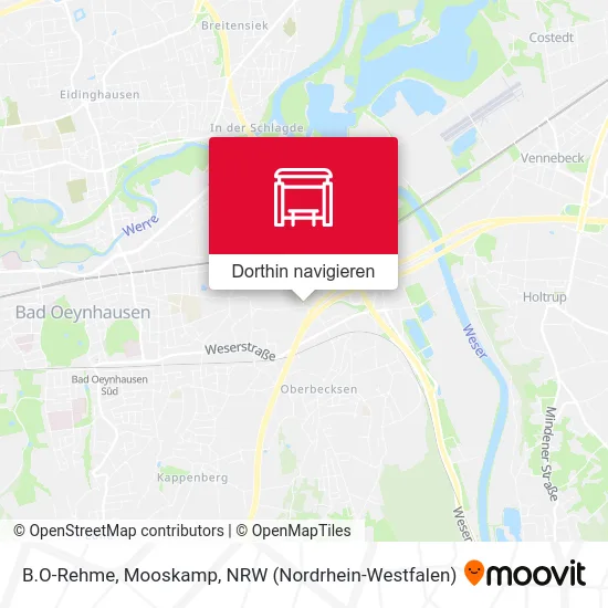 B.O-Rehme, Mooskamp Karte