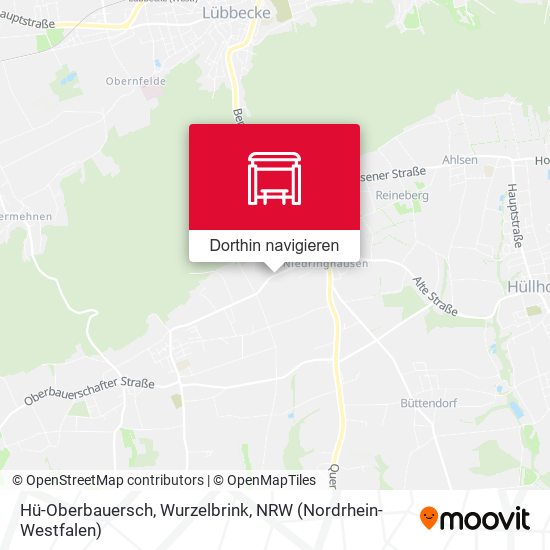 Hü-Oberbauersch, Wurzelbrink Karte