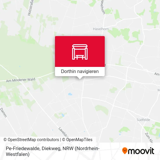 Pe-Friedewalde, Diekweg Karte